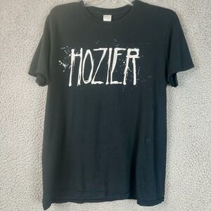 Hozier Shirt Size M Black Unreal Unearth Tour Dates Band Tee Double Sided Unisex